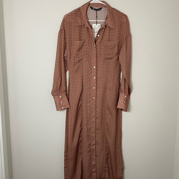 Printed shirt dress - Picture 7 of 9